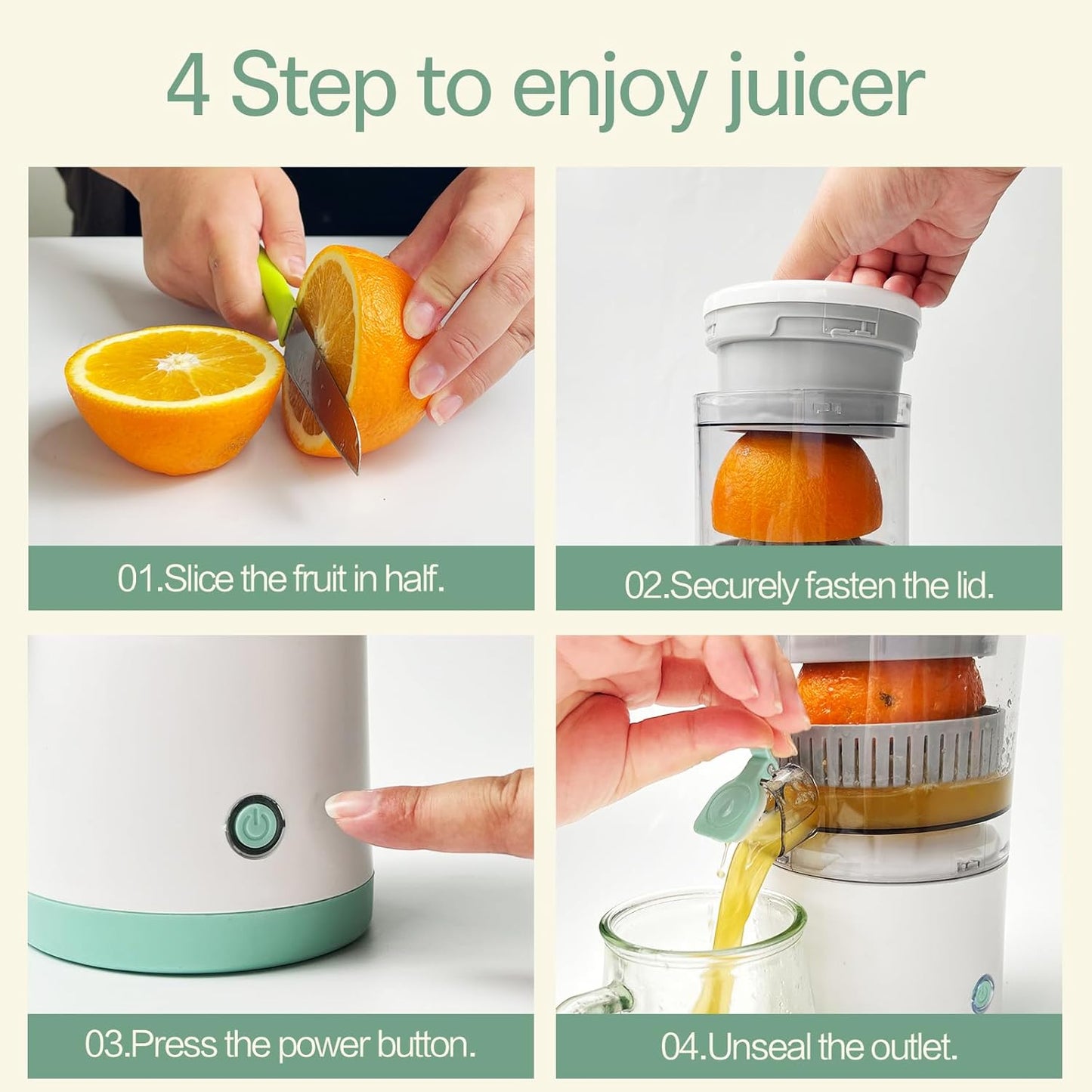 Portable Citrus Juicer™ – Fresh Juice Anywhere, Anytime in Seconds Without Mess, Noise, or Effort. Start Your Day Fresh!