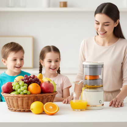 Portable Citrus Juicer™ – Fresh Juice Anywhere, Anytime in Seconds Without Mess, Noise, or Effort. Start Your Day Fresh!
